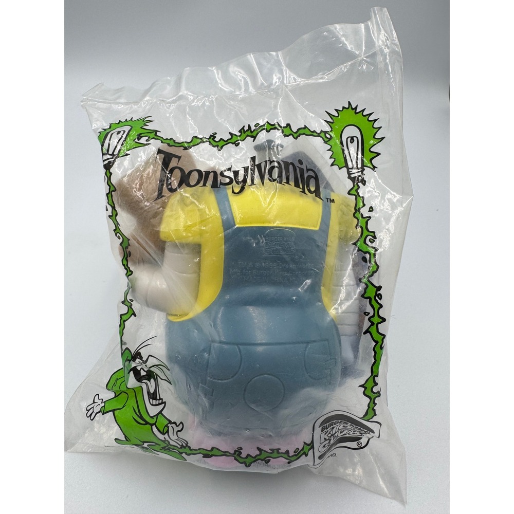 Vintage 1998 Burger King Toonsylvania Phil T Rich Igor Toy Sealed DreamWorks
